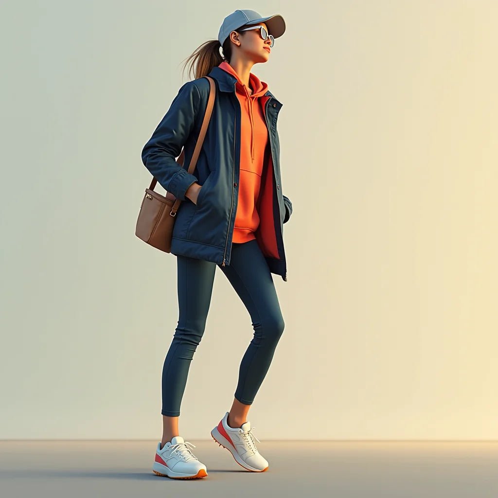 Styling fashionable sporty outfits for everyday activity