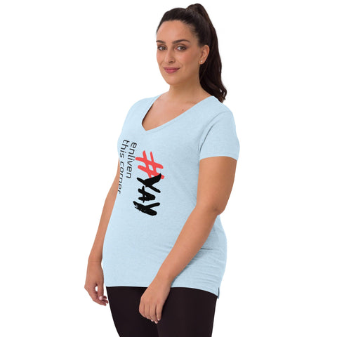 "Enliven" Women’s V-neck T-shirt