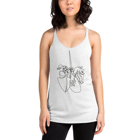 "Girl Powering" Women's Racerback Tank